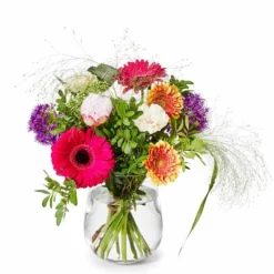 Vase Wilma - Høyde 19 Cm, Transparent -NO Møbler Salgsbutikk 2347724 70587823477246 Junibukett