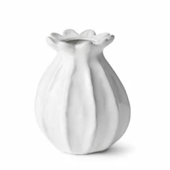 Vase Poppy - Høyde 11.5 Cm, Offwhite