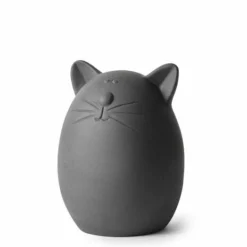 Pyntekatt - Høyde 24 Cm, Grå