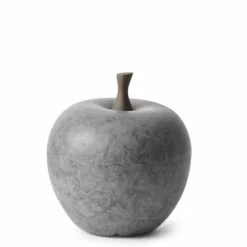Dekorasjonseple - Høyde 17 Cm, Grå
