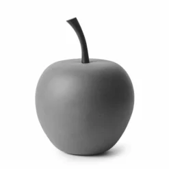 Dekorasjonseple - Høyde 13.5 Cm, Grå