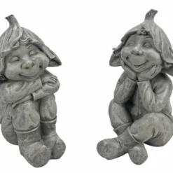 Dekorativ Nisse Hugo - Høyde 24 Cm, Grå -NO Møbler Salgsbutikk 2438729 Hugo20garden20elf20Togheter202438729