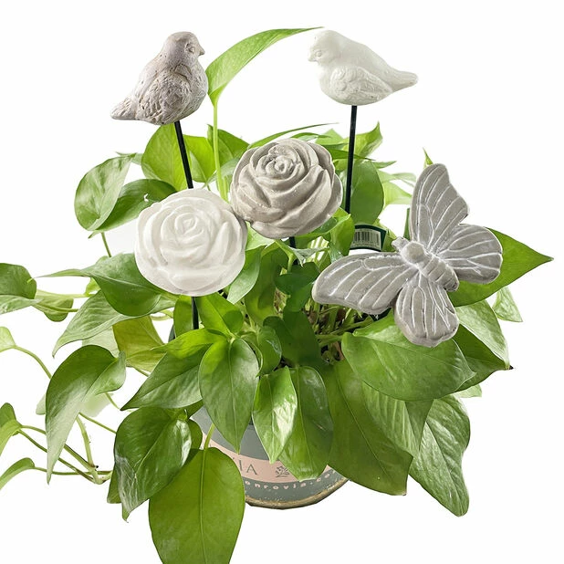 Dekorasjonspinne Rose - Høyde 30 Cm, Grå 4 Dekorasjonspinne Rose - Høyde 30 Cm, Grå - Bilde 2