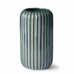 Vase Leya - Høyde 19 Cm, Blå