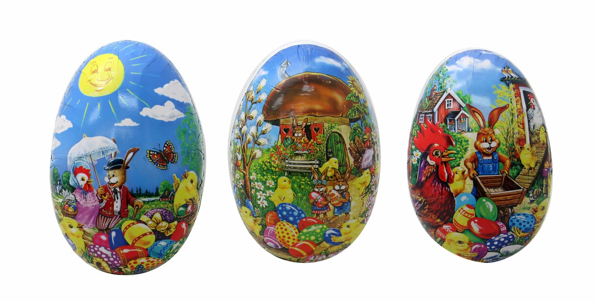 Påskeegg 18 Cm - Høyde 18 Cm, Flerfarget 3 Påskeegg 18 Cm - Høyde 18 Cm, Flerfarget