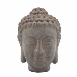 Buddhahode - Høyde 23 Cm, Grå