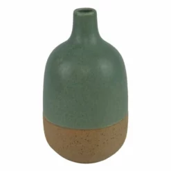 Vase Selma - Høyde 17 Cm, Grønn