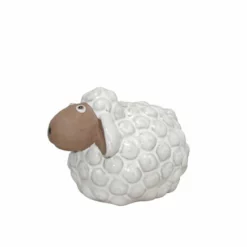 Dekorasjon Får - Høyde 11 Cm, Hvit