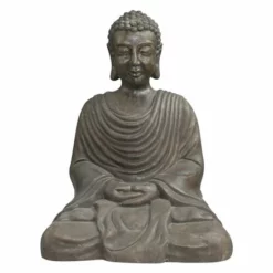 Dekorasjon Buddha - Høyde 48 Cm, Svart