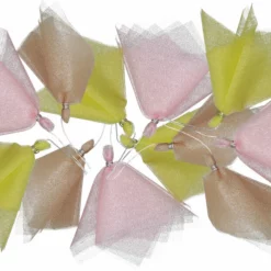 Påskepynt Risdekorasjon Tyll - 12 Pk, Flere Farger