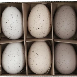 Påskepynt Egg Til å Henge I Ris - Høyde 6 Cm, Flerfarget