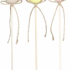 Påskepynt Blomsterpinne Egg - Lengde 26 Cm, Flere Farger