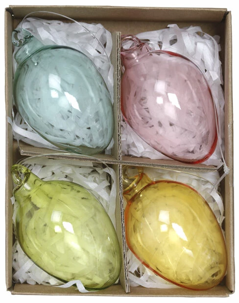 Påskepynt Egg - 4 Pk, Flerfarget 3 Påskepynt Egg - 4 Pk, Flerfarget
