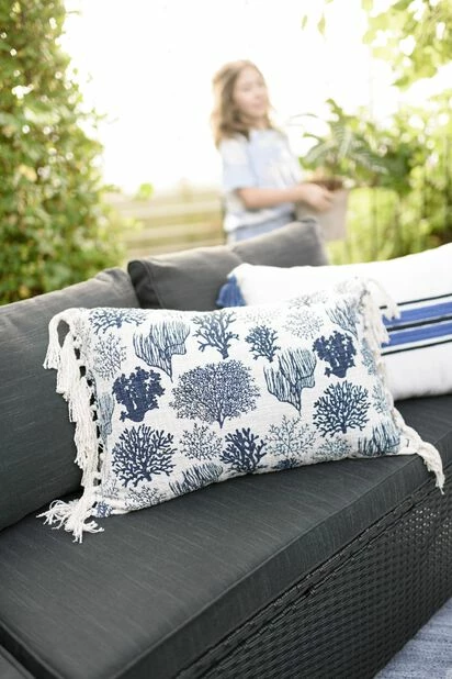 Pute Nautical - Bredde 60 Cm, Blå 4 Pute Nautical - Bredde 60 Cm, Blå - Bilde 2