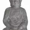 Dekorasjon Buddha - Høyde 49 Cm, Grå -NO Møbler Salgsbutikk Buddha Sitting H49 Grey 542207 1