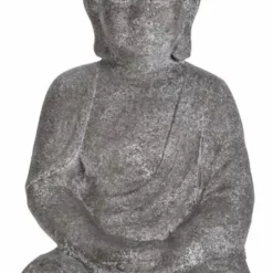 Dekorasjon Buddha - Høyde 49 Cm, Grå