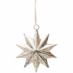 Dekorasjonsstjerne Estrella - Høyde 11 Cm, Sølv