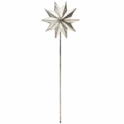 Dekorasjonspinne Stjerne Estrella - Høyde 38 Cm, Sølv