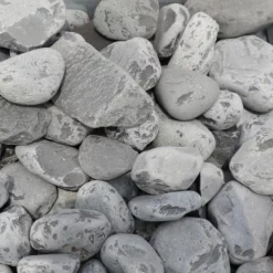 Dekorstein Ebano 40-60mm - 10 Kg, Grå