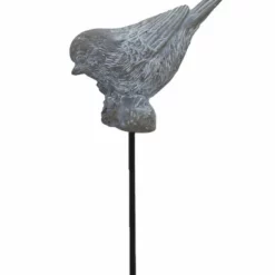 Dekorasjonspinne Fugl - Høyde 27 Cm, Grå