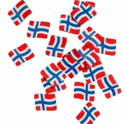 Bordpynt Norske Flagg - 20 Pk, Flerfarget