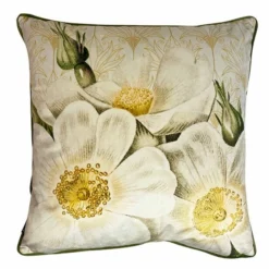 Putetrekk Jasmine Flower VanillaFly - Høyde 50 Cm, Offwhite