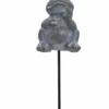 Dekorasjonspinne Frosk - Høyde 27 Cm, Grå