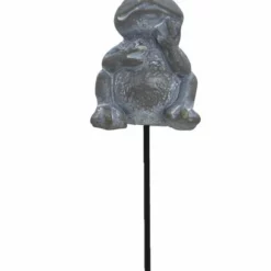 Dekorasjonspinne Frosk - Høyde 27 Cm, Grå