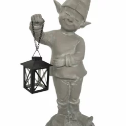 Hagenisse Med Lykt Gimbel - Ø51 Cm, Grå