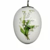 Påskepynt Porselensegg Liljekonvall - Høyde 8 Cm, Hvit -NO Møbler Salgsbutikk FW Lily of the valley ceramic egg H8 white 546979 1