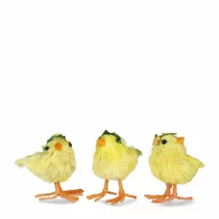 Påskepynt Kyllinger Marla - 3 Pk, Gul