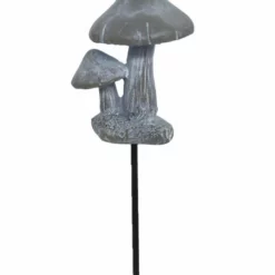 Dekorasjonspinne Sopp - Høyde 27 Cm, Grå