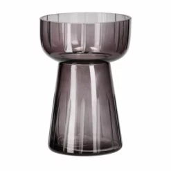 Svibelvase Nelia - Høyde 12.5 Cm, Grå