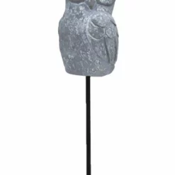 Dekorasjonspinne Ugle - Høyde 27 Cm, Grå