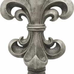 Dekorasjon Fleur De Lis - Høyde 46 Cm, Grå