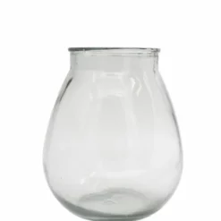 Vase Flor - Høyde 22 Cm, Transparent