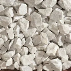 Dekorstein Carrara 30-50mm - 10 Kg, Hvit