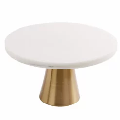 Kakefat Marmoris - Ø20 Cm, Hvit