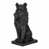 Dekorasjon Løve - Høyde 30 Cm, Svart -NO Møbler Salgsbutikk Polystone Lion with crown H30CM 538627 1