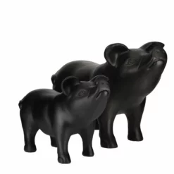 Dekorasjon Gris - Høyde 30 Cm, Svart -NO Møbler Salgsbutikk Polystone Pig H23Cm 538629 4