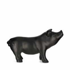 Dekorasjon Gris - Høyde 30 Cm, Svart -NO Møbler Salgsbutikk Polystone Pig Large 538629 2
