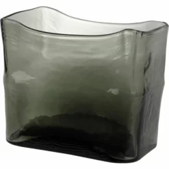 Vase Romy - Høyde 17 Cm, Grå